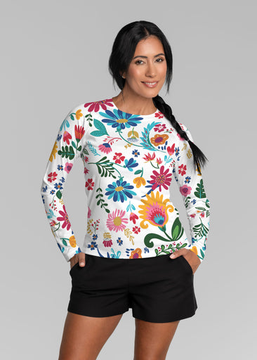 Boho Girl Berry (26045) ~ Long Sleeve Rash Guard
