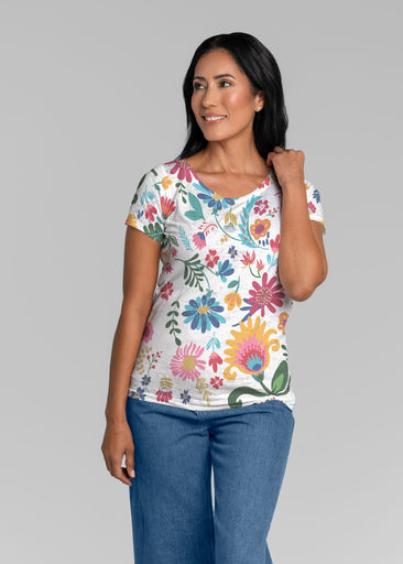 Boho Girl Berry (26045) ~ Short Sleeve Scoop Shirt
