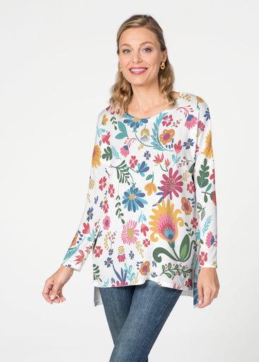 Boho Girl Berry (26045) ~ Slouchy Butterknit Top