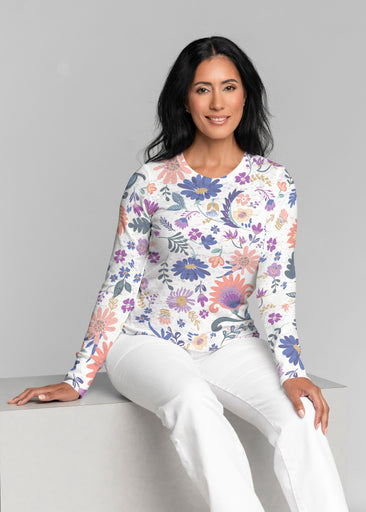 Boho Girl Crocus (26046) ~ Thermal Long Sleeve Crew Shirt