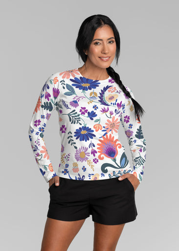 Boho Girl Crocus (26046) ~ Long Sleeve Rash Guard
