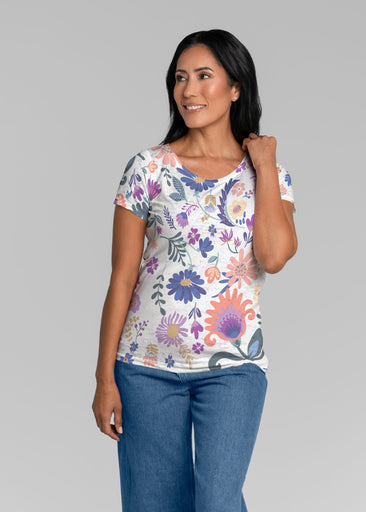 Boho Girl Crocus (26046) ~ Short Sleeve Scoop Shirt