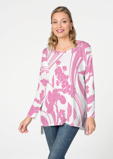 Iris and Vine Pink (26050) ~ Slouchy Butterknit Top