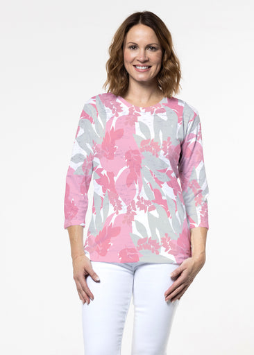 Celine (26051) ~ Signature 3/4 Sleeve Crew Neck Top