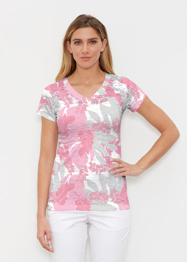 Celine (26051) ~ Signature Cap Sleeve V-Neck Shirt