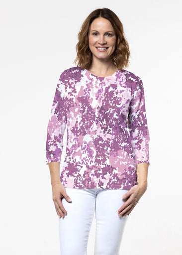 Violet Crush (26052) ~ Signature 3/4 Sleeve Crew Neck Top