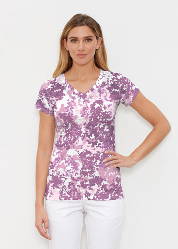 Violet Crush (26052) ~ Signature Cap Sleeve V-Neck Shirt