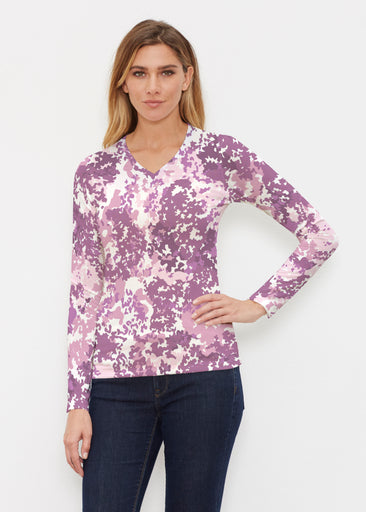 Violet Crush (26052) ~ Butterknit Long Sleeve V-Neck Top