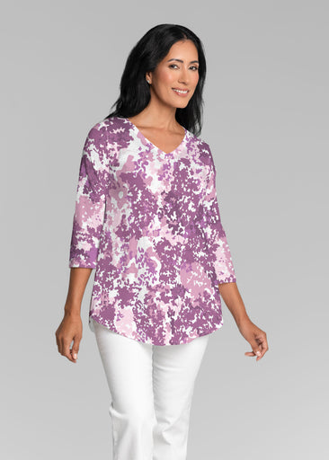 Violet Crush (26052) ~ V-neck Flowy Tunic