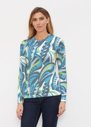 Emilio Lime (26054) ~ Butterknit Long Sleeve Crew Top