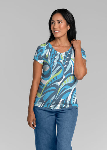 Emilio Lime (26054) ~ Short Sleeve Scoop Shirt
