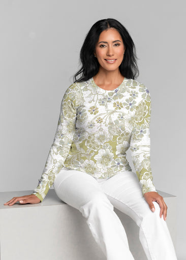 Kalani Green (26056) ~ Thermal Long Sleeve Crew Shirt