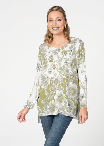 Kalani Green (26056) ~ Slouchy Butterknit Top