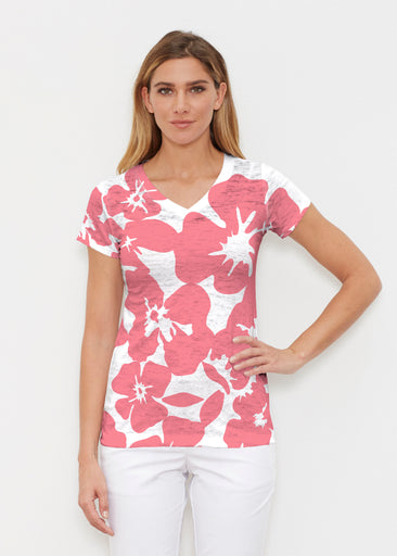 Rio Reddish (26058) ~ Signature Cap Sleeve V-Neck Shirt