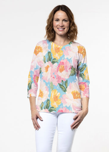 Rose Riot (26060) ~ Signature 3/4 Sleeve Crew Neck Top