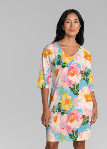 Rose Riot (26060) ~ Lucy 3/4 Sleeve V-Neck Dress