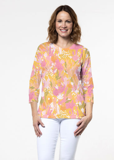 Build Me Up Buttercup (26062) ~ Signature 3/4 Sleeve Crew Neck Top