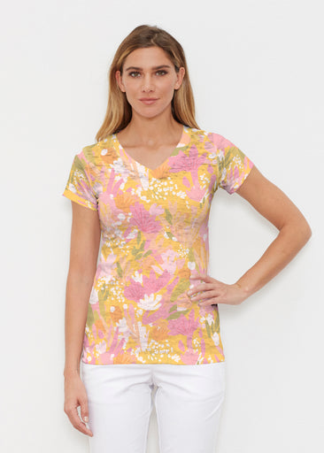 Build Me Up Buttercup (26062) ~ Signature Cap Sleeve V-Neck Shirt