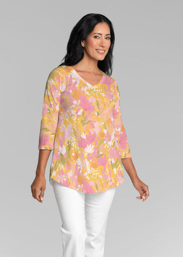 Build Me Up Buttercup (26062) ~ V-neck Flowy Tunic