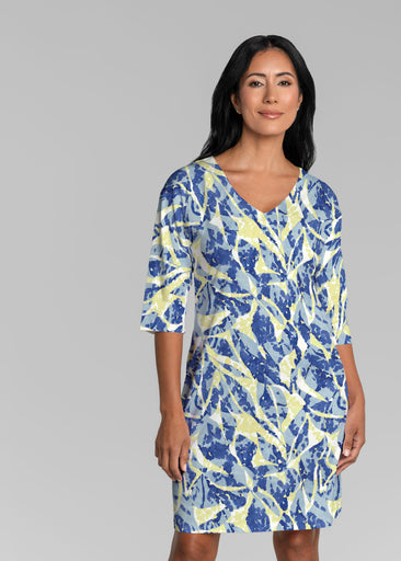 Seagrass (26063) ~ Lucy 3/4 Sleeve V-Neck Dress