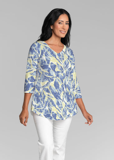 Seagrass (26063) ~ V-neck Flowy Tunic