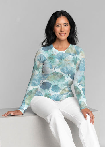 Shades of Blue (26064) ~ Thermal Long Sleeve Crew Shirt