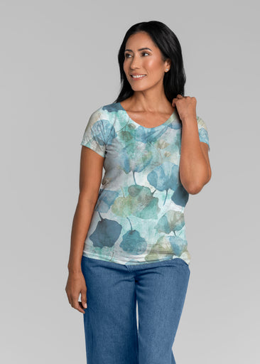 Shades of Blue (26064) ~ Short Sleeve Scoop Shirt