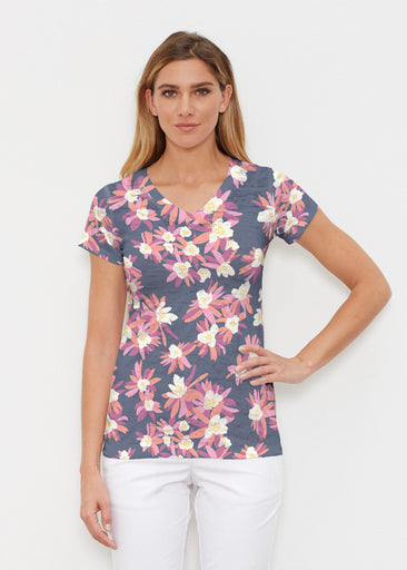 Lanai (26068) ~ Signature Cap Sleeve V-Neck Shirt