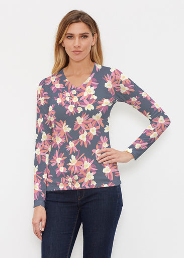 Lanai (26068) ~ Butterknit Long Sleeve V-Neck Top