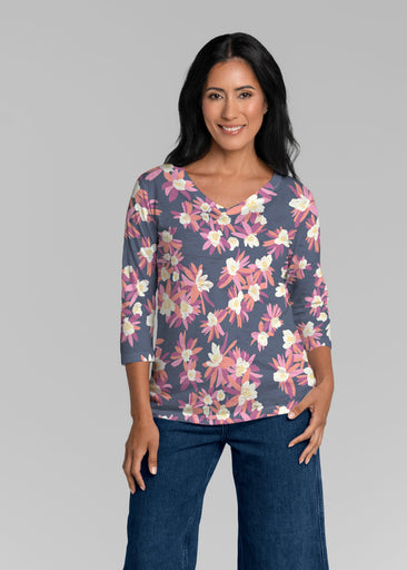 Lanai (26068) ~ Signature 3/4 Sleeve V-Neck Top