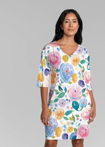 Orlando Bloom (26069) ~ Lucy 3/4 Sleeve V-Neck Dress