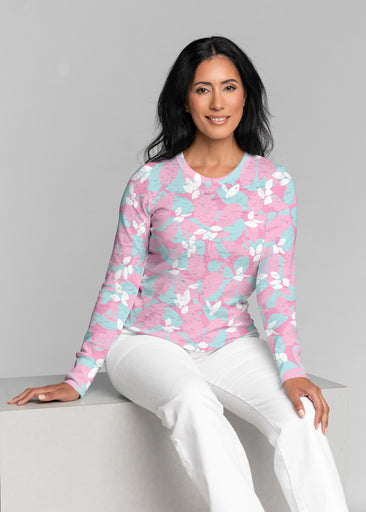 Boca Pink (26070) ~ Thermal Long Sleeve Crew Shirt