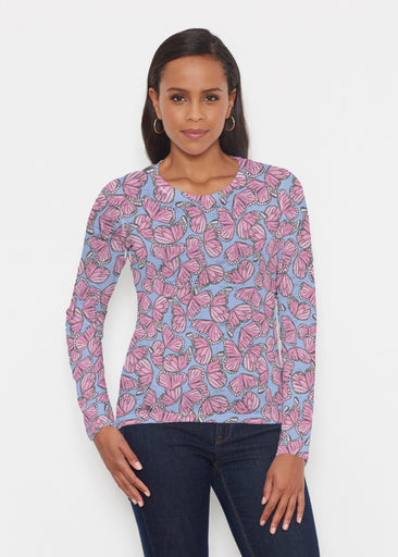 Butterflies (26075) ~ Signature Long Sleeve Crew Shirt