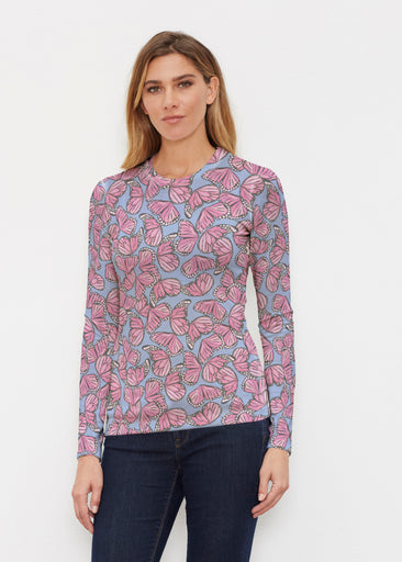 Butterflies (26075) ~ Butterknit Long Sleeve Crew Top
