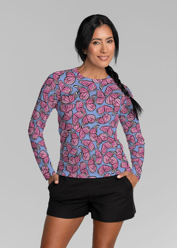 Butterflies (26075) ~ Long Sleeve Rash Guard