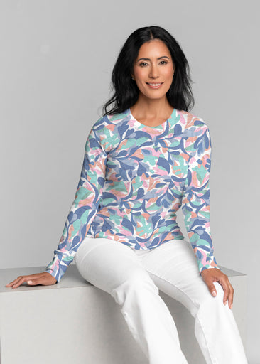 Leaf Dance (26076) ~ Thermal Long Sleeve Crew Shirt