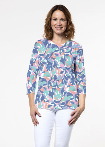 Leaf Dance (26076) ~ Signature 3/4 Sleeve Crew Neck Top