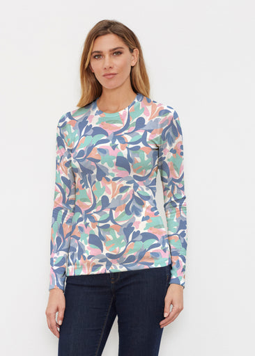 Leaf Dance (26076) ~ Butterknit Long Sleeve Crew Top