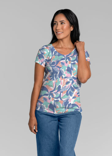 Leaf Dance (26076) ~ Short Sleeve Scoop Shirt