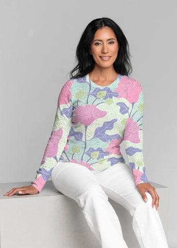 Mosaic Garden (26077) ~ Thermal Long Sleeve Crew Shirt
