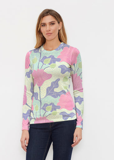Mosaic Garden (26077) ~ Butterknit Long Sleeve Crew Top
