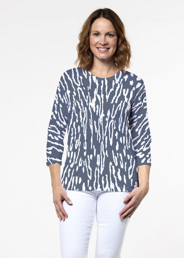 Deep Dive (26079) ~ Signature 3/4 Sleeve Crew Neck Top