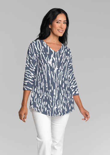 Deep Dive (26079) ~ V-neck Flowy Tunic