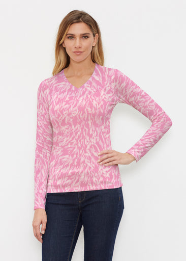 Flamingo (26080) ~ Butterknit Long Sleeve V-Neck Top
