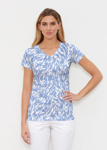 Faded Jeans (26083) ~ Signature Cap Sleeve V-Neck Shirt