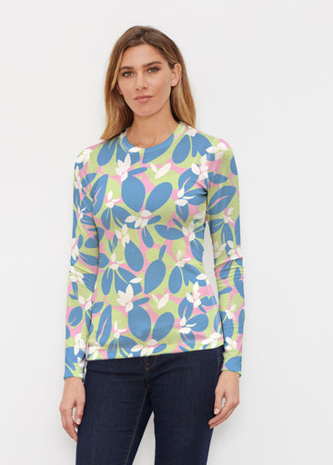 Boca Blue (26084) ~ Butterknit Long Sleeve Crew Top