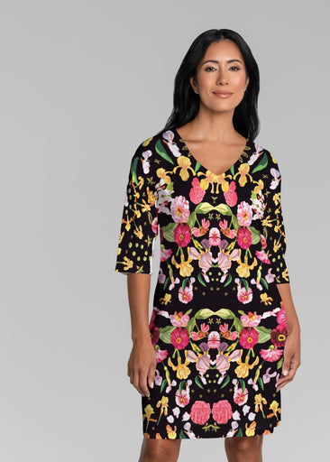 Baroque (26085) ~ Lucy 3/4 Sleeve V-Neck Dress