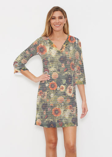 Dreamscape (26086) ~ Banded 3/4 Sleeve Dress