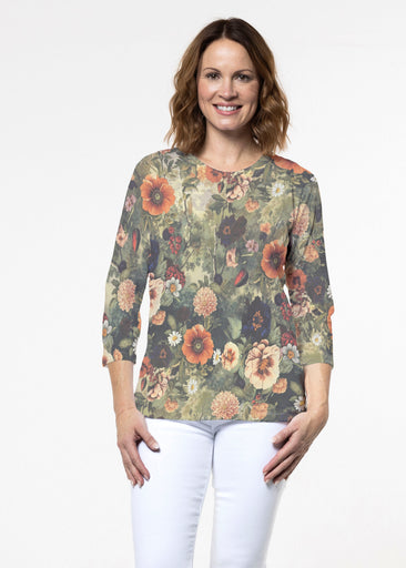 Dreamscape (26086) ~ Signature 3/4 Sleeve Crew Neck Top