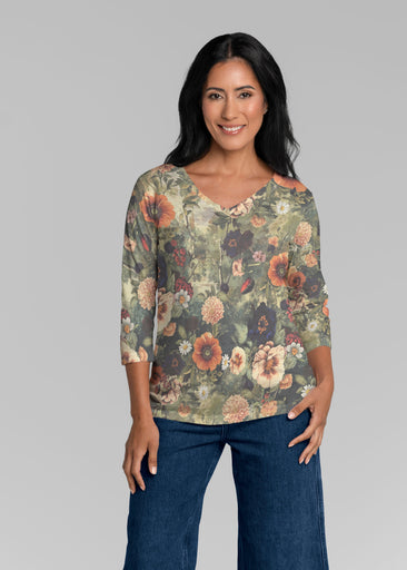 Dreamscape (26086) ~ Signature 3/4 Sleeve V-Neck Top